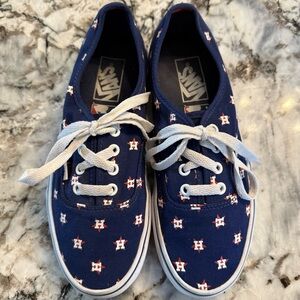 Houston Astros Baseball VANS Tennis Shoes Ladies 7.5 M